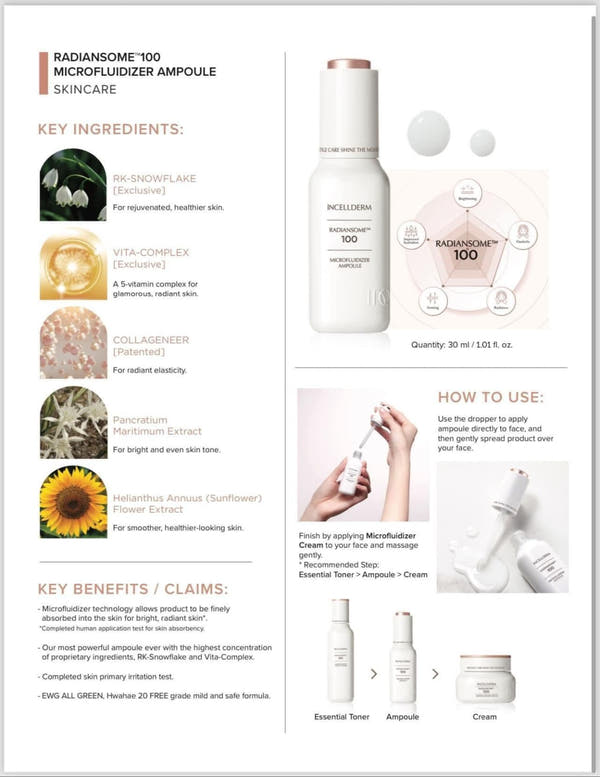 ICD Radiansome™100 Microfluidizer Ampoule