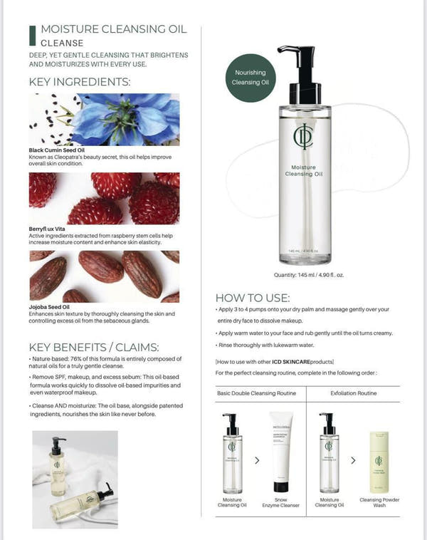 ICD Moisture Cleansing Oil